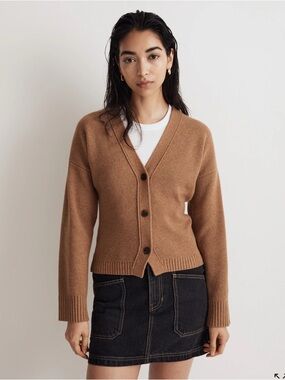 Madewell V-Neck Slim Cardigan Sweater